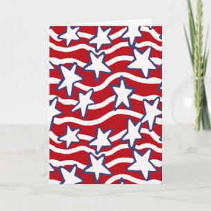 Amerikas blühende US Flagge Karte