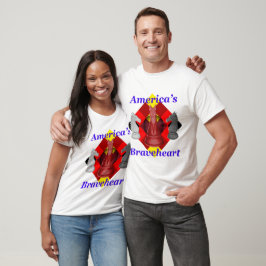 Amerikas Braveheart - Kobalt T-Shirt
