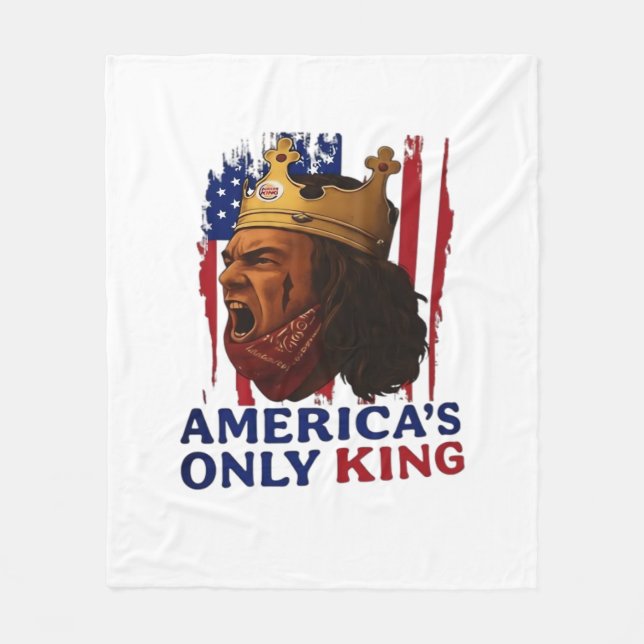 Amerikas einziger König Fleecedecke (Vorderseite)