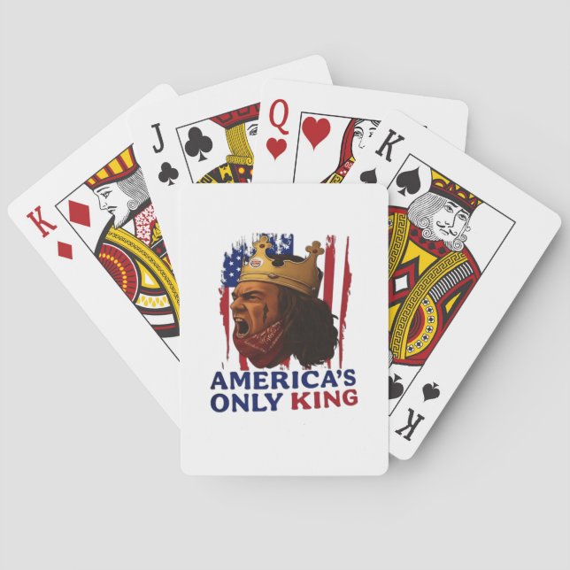 Amerikas einziger König Spielkarten (Rückseite)