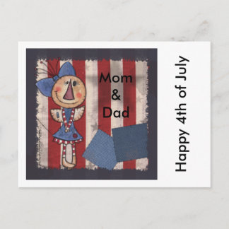 Amerikas erster Engel Postkarte