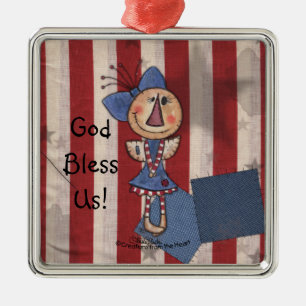 Amerikas erster Engel Silbernes Ornament