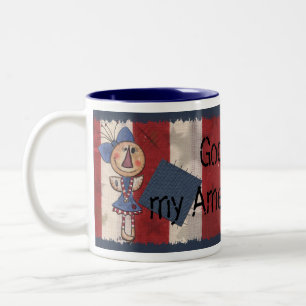 Amerikas erster Engel Zweifarbige Tasse