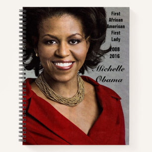 AMERIKAS ERSTER LADY, MICHELLE OBAMA NOTIZBUCH