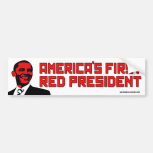 Amerikas erster roter Präsident Autoaufkleber