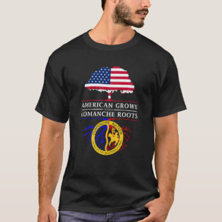 Amerikas Erwachsenenalter mit Comanche Nation Root T-Shirt