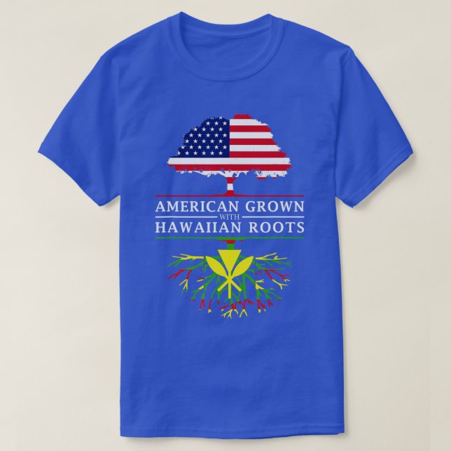 Amerikas Erwachsenenalter mit nativen hawaiianisch T-Shirt (Design vorne)