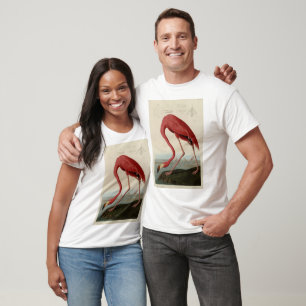 Amerikas Flamingo von Audubons Vögeln Amerikas T-Shirt