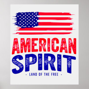 Amerikas Geist und das Land der Freiheit Poster