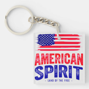 Amerikas Geist und das Land der Freiheit Schlüsselanhänger