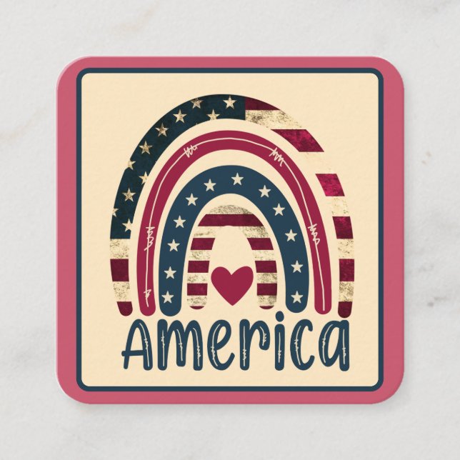 Amerikas Glück Begleitkarte (Vorderseite)