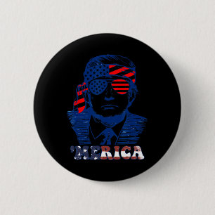 Amerikas Glückwunsch am 4. Juli Trumps amerikanisc Button