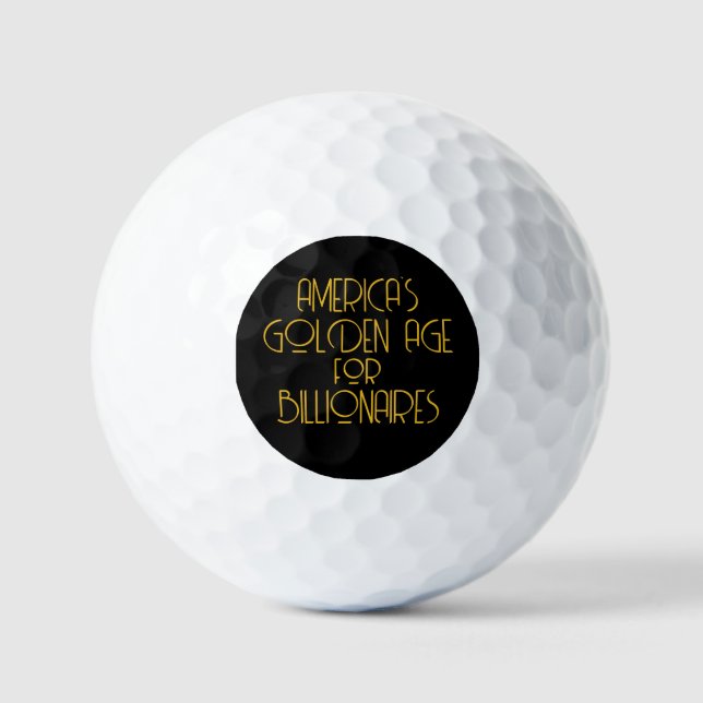 Amerikas goldenes Zeitalter für Billionäre Golfball (Vorderseite)