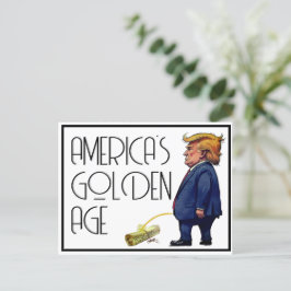 Amerikas goldenes Zeitalter Postkarte