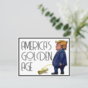 Amerikas goldenes Zeitalter Postkarte