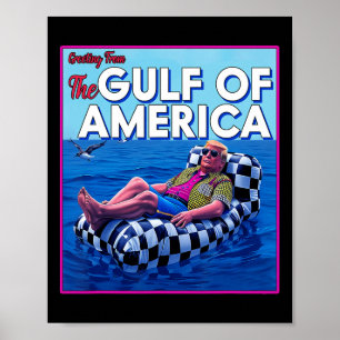 Amerikas Golf-Mexiko-Präsident Sombrero Sommer Poster