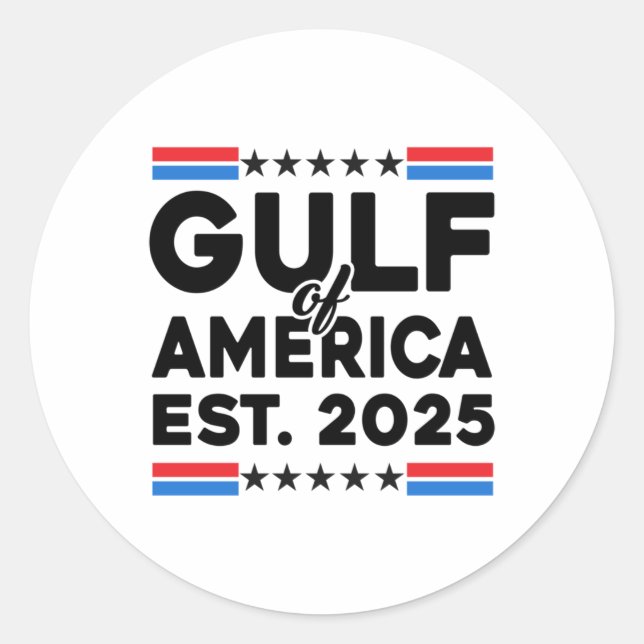 Amerikas Golf Runder Aufkleber (Vorderseite)