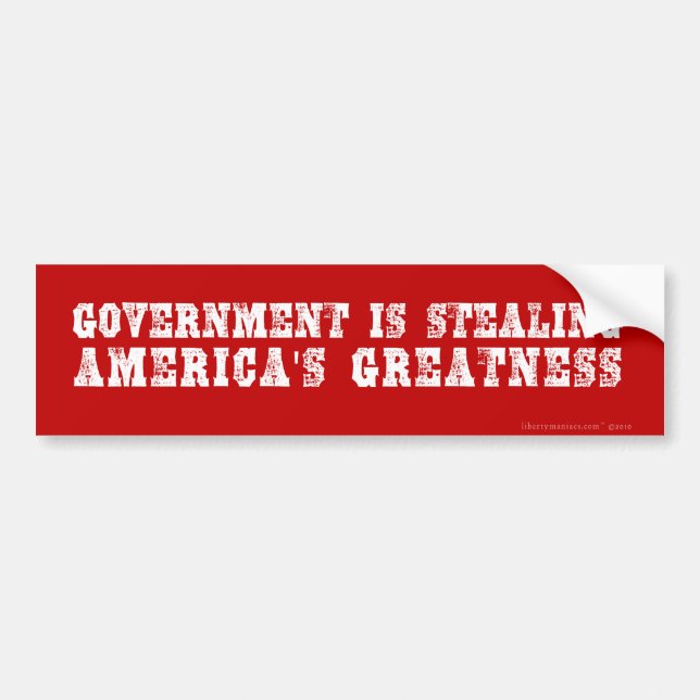 Amerikas Größen-Autoaufkleber Autoaufkleber (Vorne)