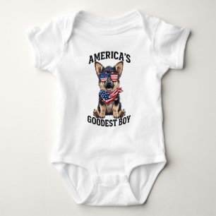 Amerikas Gütigster Schäferhund Baby Strampler