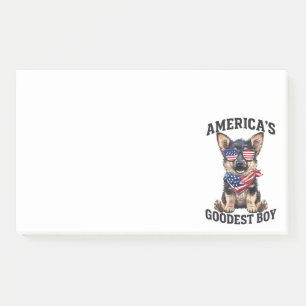 Amerikas Gütigster Schäferhund Post-it Klebezettel