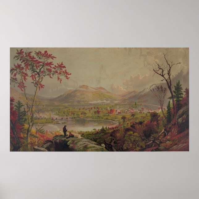 Amerikas Herbst: Starucca Valley & Erie Rail Road Poster (Vorne)