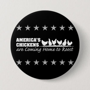 Amerikas Hühner sind das kommende Zuhause Roost Button