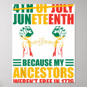 Amerikas Juneteent ist mein Unabhängigkeitstag 1 Poster