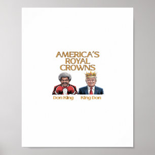 Amerikas Kronen und Don-Grafik Poster