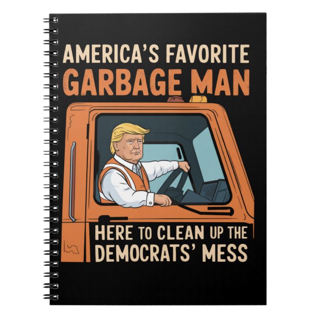 Amerikas Lieblingsgarbage Man Trump 45 47 USA Notizblock (Vorderseite)