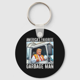 Amerikas Lieblingsgarbage-Mann Trump in Müll Schlüsselanhänger