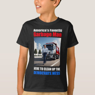 Amerikas Lieblingsgarbyge-Mann hier zum Reinigen T-Shirt