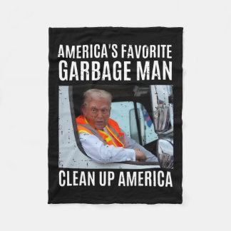 Amerikas liebster Gargenmann säubert Amerika. Fleecedecke