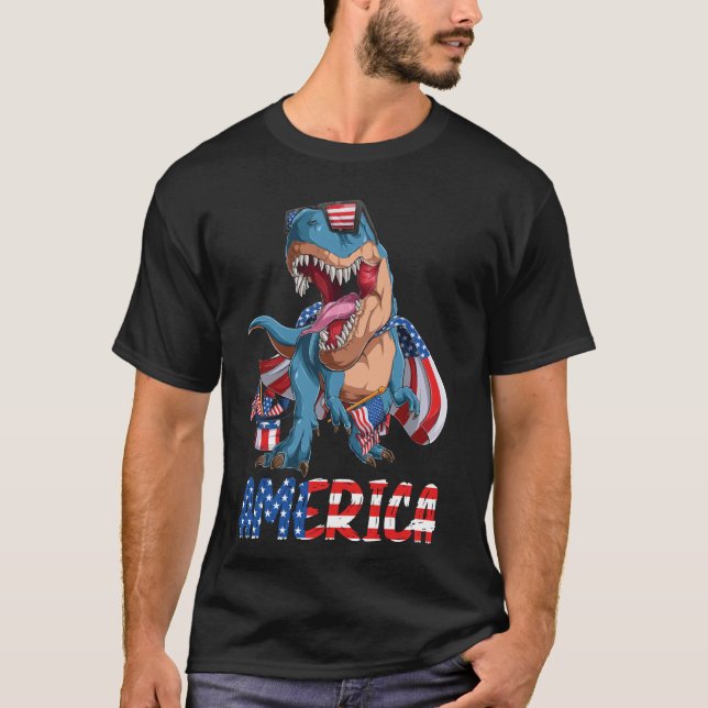 Amerikas lustiger 4. Juli Kinder T-Shirt (Vorderseite)