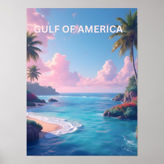 Amerikas Nachrichtenwolf in Pastellfarben Poster (Vorne)