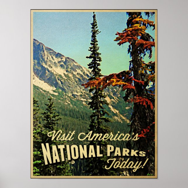 Amerikas Nationalparks Poster (Vorne)