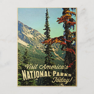 Amerikas Nationalparks Postkarte