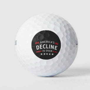 Amerikas Niedergang ist über dem goldenen Zeitalte Golfball