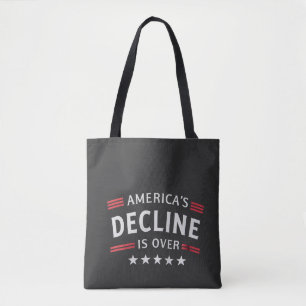 Amerikas Niedergang ist über dem goldenen Zeitalte Tasche