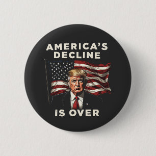 Amerikas Niedergang ist über Trump hinaus Patrioti Button