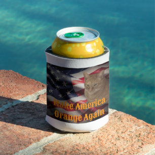 Amerikas Orange-Katzenjubiläum Dosenkühler