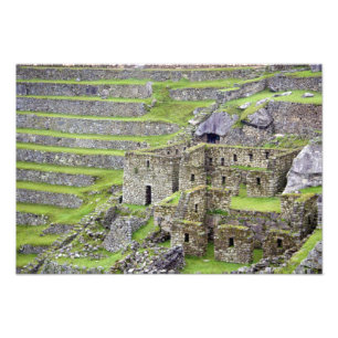 Amerikas, Peru, Machu Picchu. Die antike 2 Fotodruck