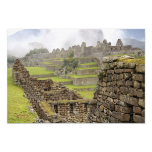 Amerikas, Peru, Machu Picchu. Die antike Fotodruck