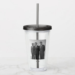 Amerikas Präsident John Kennedy & Brüder, Camelot Acryltrinkbecher