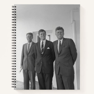 Amerikas Präsident John Kennedy und Brüder, Camelo Notizbuch