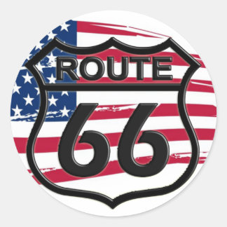 Amerikas Route 66 Runder Aufkleber