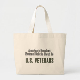 Amerikas Schulden für Veteranen Jumbo Stoffbeutel