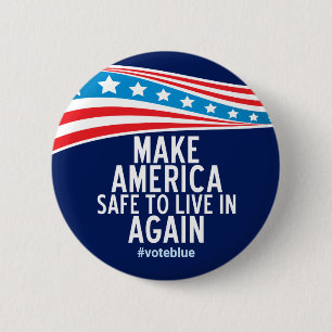 Amerikas Sicherheit für ein erneutes Leben Button