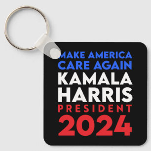 Amerikas Sorge um Harris Präsident 2024 Schlüsselanhänger