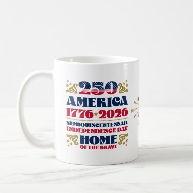 Amerikas Tasse zum 250. Jahrestag (Links)