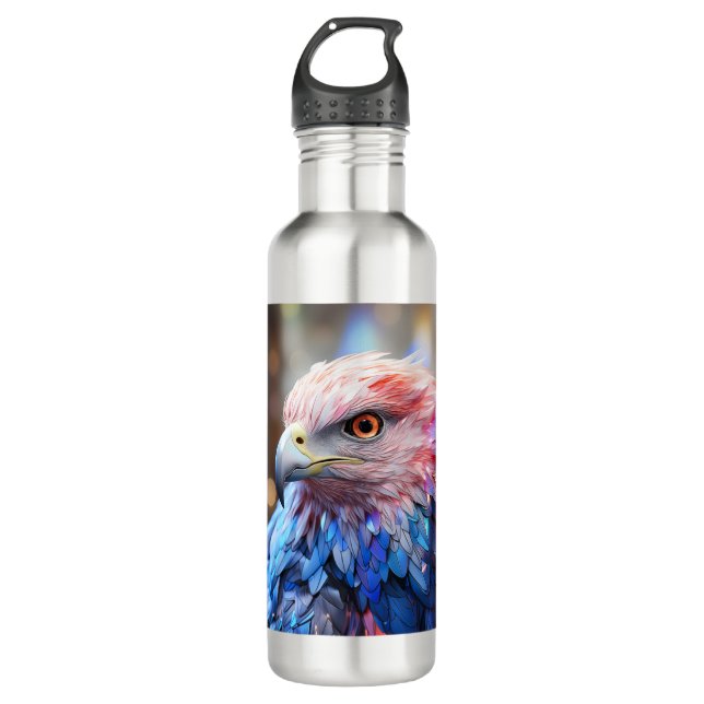 Amerikas Traum - Fantastischer Adler Edelstahlflasche (Vorderseite)